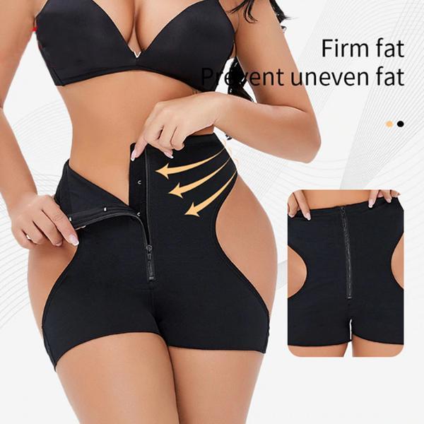 Zipper Hook Butt Lifter Body Shaper Tummy Control Enhancer Sexy Thong Short