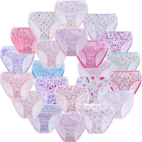 Breathable Sweet Cotton Panties For Toddlers/Girls
