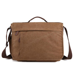Men's Large Canvas Laptop Bag - Business Shoulder Crossbody