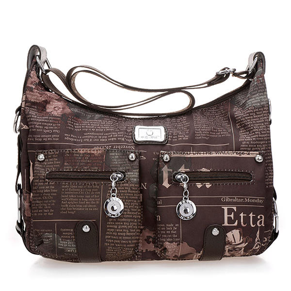 Nylon Light Casual Print Crossbody Shopping Shoulder Bags For Women