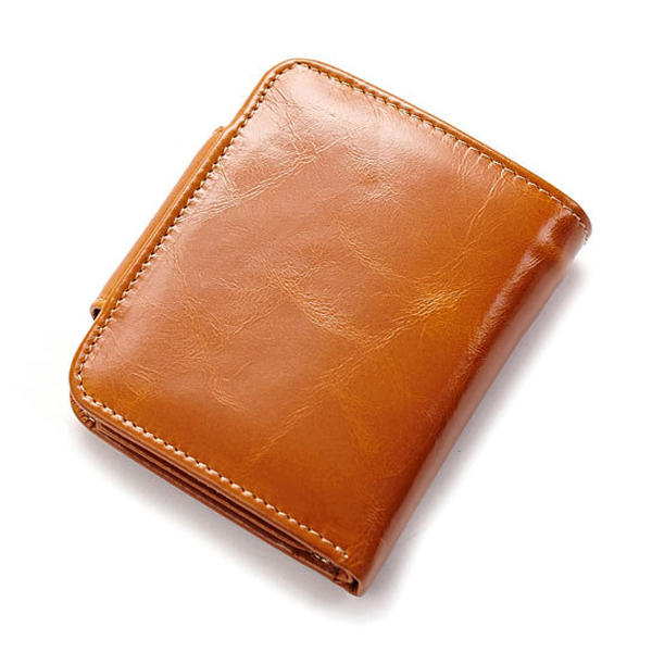 Women Genuine Leather Wallet Business Card Holder Purse