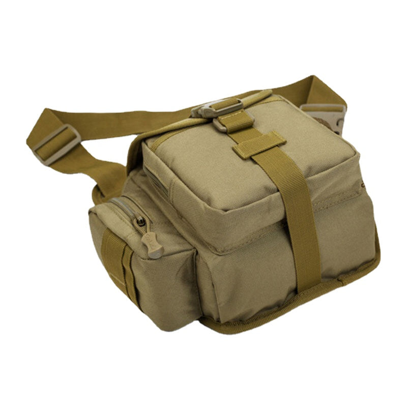 Men's Camo Waterproof Oxford Crossbody Saddle Bag for Outdoor Riding & Sports