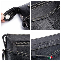 Men's Vintage Leather Business Crossbody Shoulder Bag