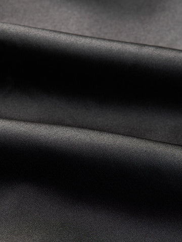 Black V-neck Crossed Front Sling Mini Wrap Dress
