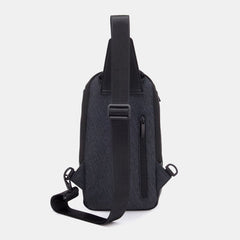 Men's Waterproof Anti-theft USB Charging Crossbody Bag with Large Capacity