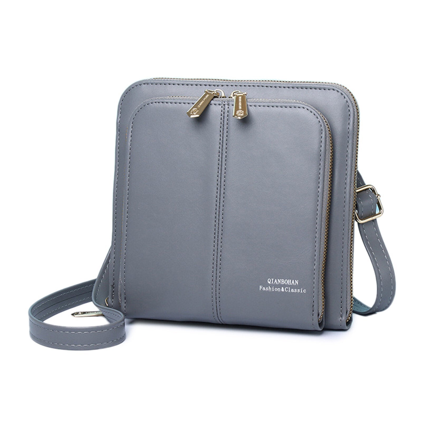 Women Artificial Leather Fashion Casual Crossbody Bag Multi-compartment Multi-card Slot Phone