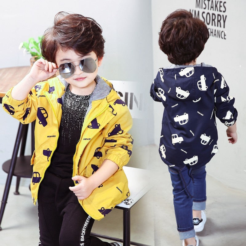 Cute Kids Outerwear Coats Print For Boys&Girls - Sheseelady