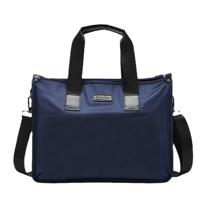 Men Nylon Waterproof 14 Inch Laptop Bag Multi-Layers Briefcases Handbag Crossbody Bag