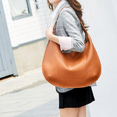 Women Simple Faux Leather Tote Bag Handbag Shoulder