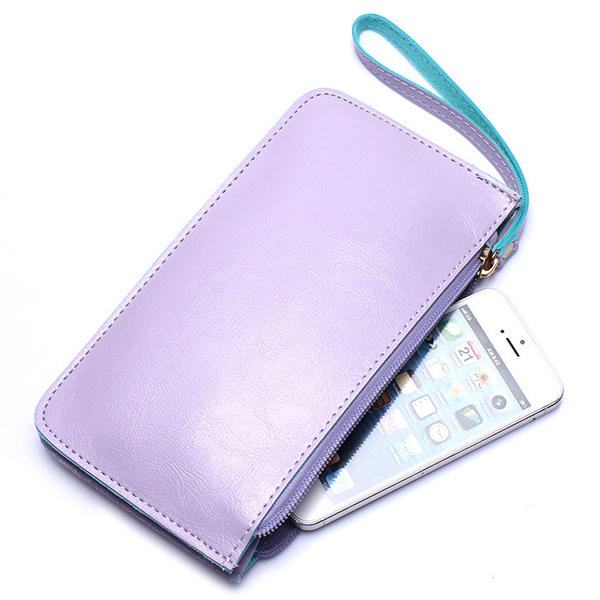 Women Ultrathin Card Holder Wallets Purse Wristlet Wallet Bag