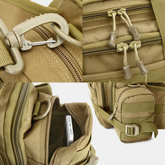 Unisex Tactical Camouflage Nylon Multi-carry Crossbody & Waist Bag for Outdoor Riding