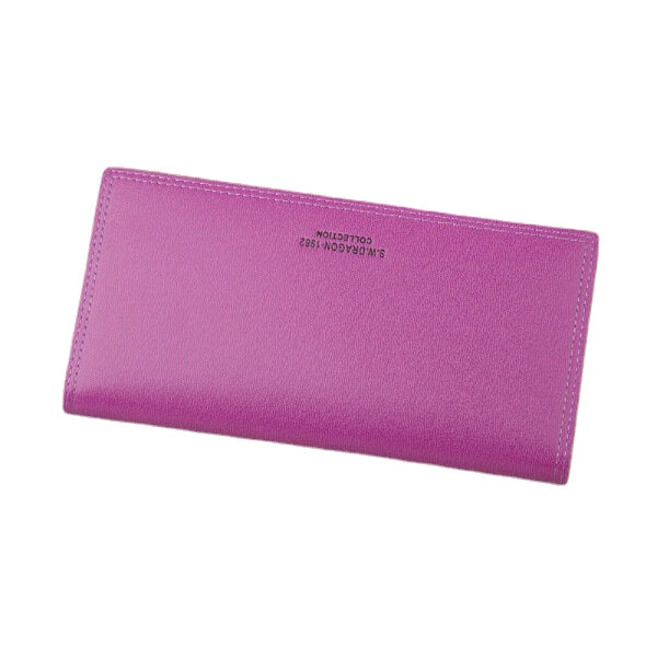 Women Candy Color Long Wallets Casual Purse Card Holder Coin Bags