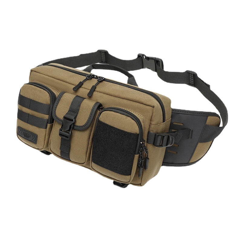 Men's Waterproof Oxford Chest Bag - Multi-Pocket, Breathable, Large Capacity for Travel & Sport