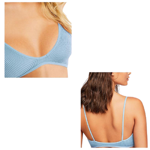Comfortable Women's Ribbed Wirefree Unpadded Bras