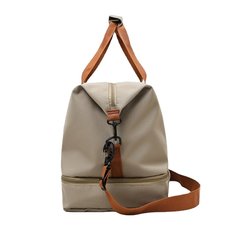 Unisex 32L Waterproof Oxford Crossbody Bag with Multi-Pockets for Summer Travel