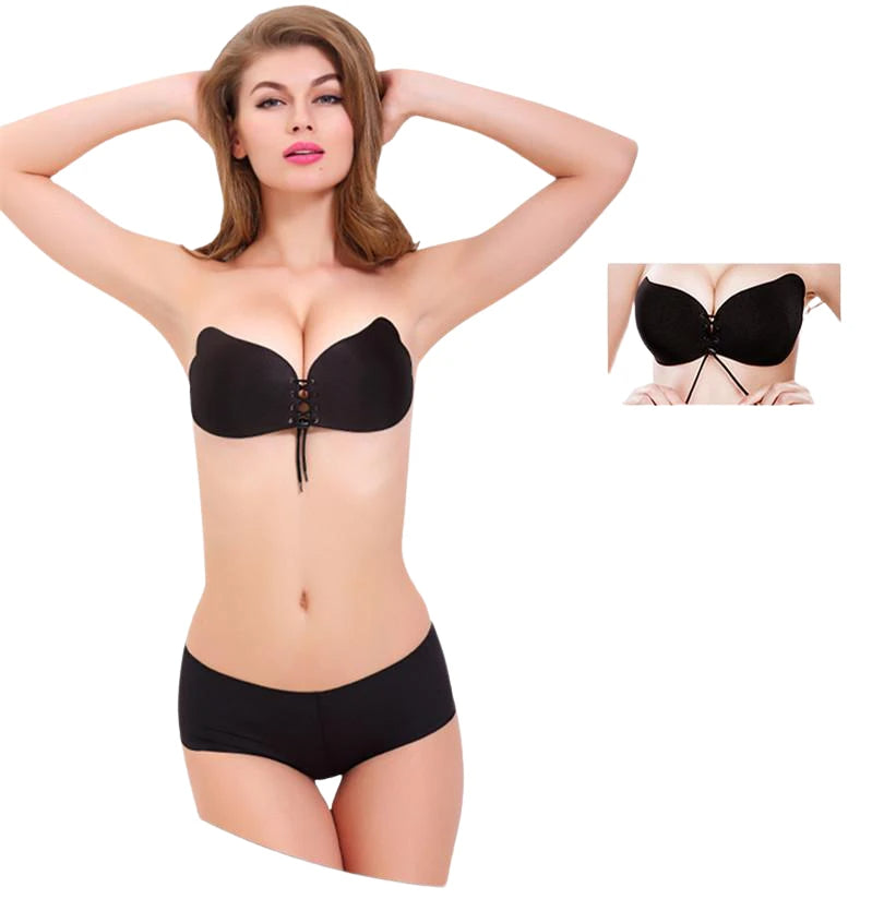 Women Sexy Push Up Bras Self-Adhesive Silicone Strapless Bandage