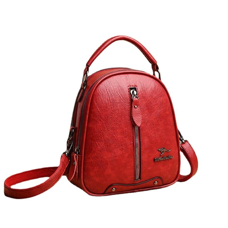 Multifunctional Women's Mini Leather Backpacks For Travel School