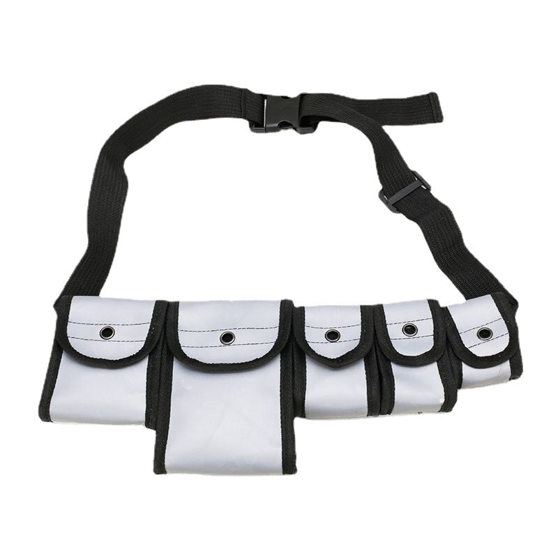 Unisex Reflective Nylon Tactical Multi-pocket Chest & Waist Bag for Outdoor Games