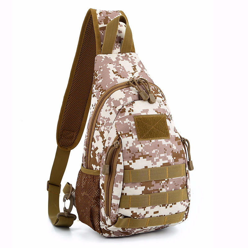 Men's Camouflage Nylon Tactical Crossbody Bag for Outdoor Camping & Trekking
