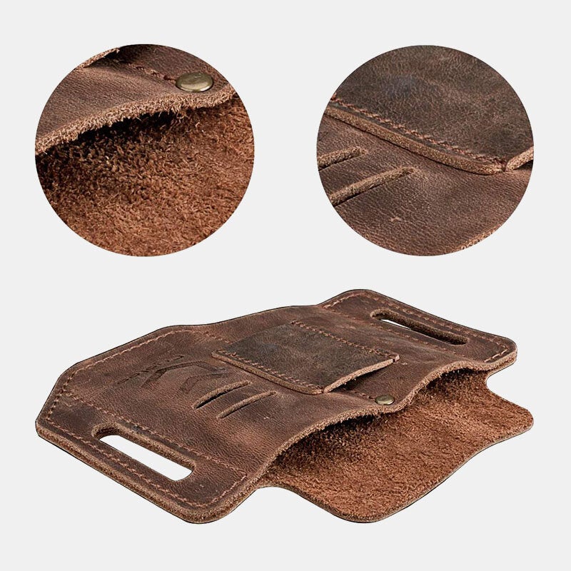 Men's Leather EDC Belt Loop Multitool Sheath Bag