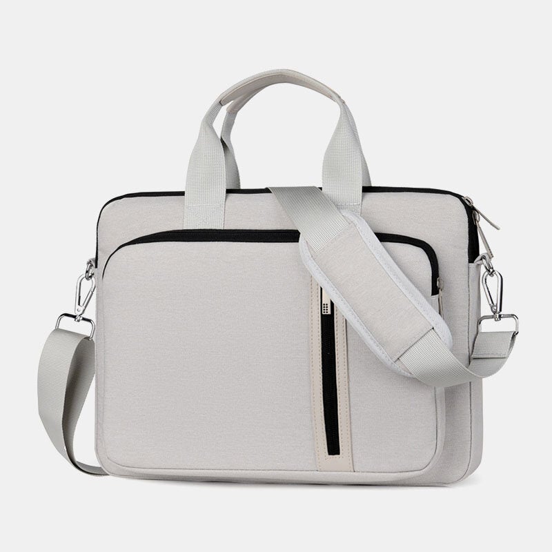 Men's Nylon Shockproof Waterproof Laptop Briefcase - Teacher Crossbody Shoulder Bag