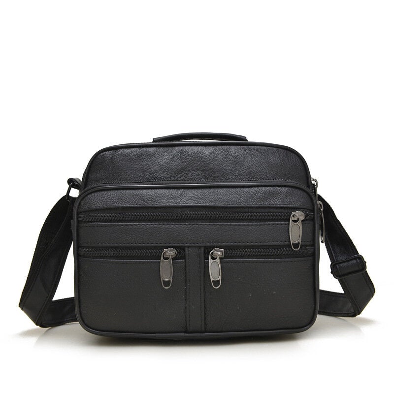 Men's Genuine Leather Business Shoulder Crossbody Bag