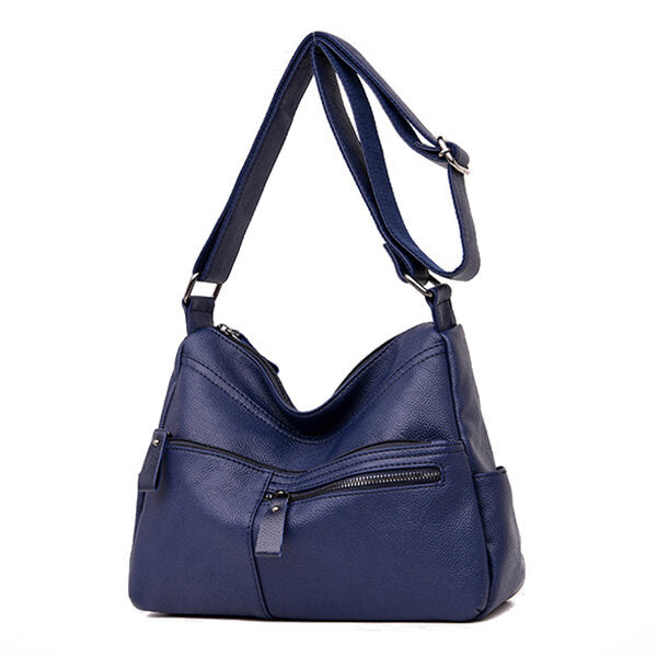 Women Faux Leather Leisure Shoulder Bag Crossbody