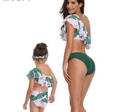 Roupas estampadas para mãe filha e roupa de Banho Bikini