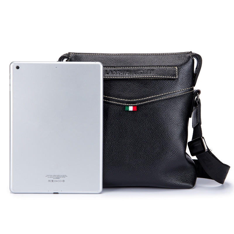 Men's Vintage Leather Business Crossbody Shoulder Bag