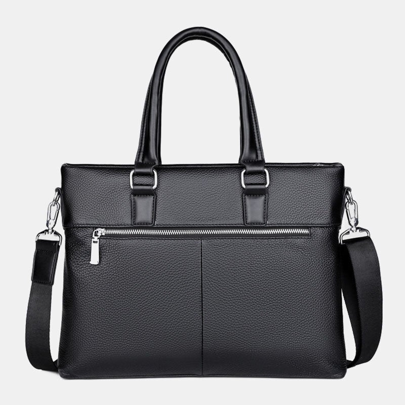 Men's Faux Leather 15.6" Laptop Briefcase Handbag Crossbody