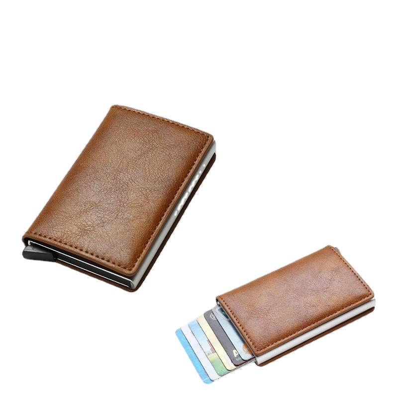 Vintage Mini Men's Leather Wallets For Card Money