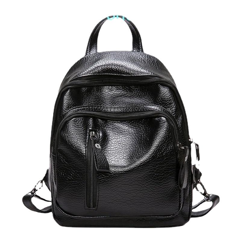 Stylish Multifunctional Women's Small Leather Backpack