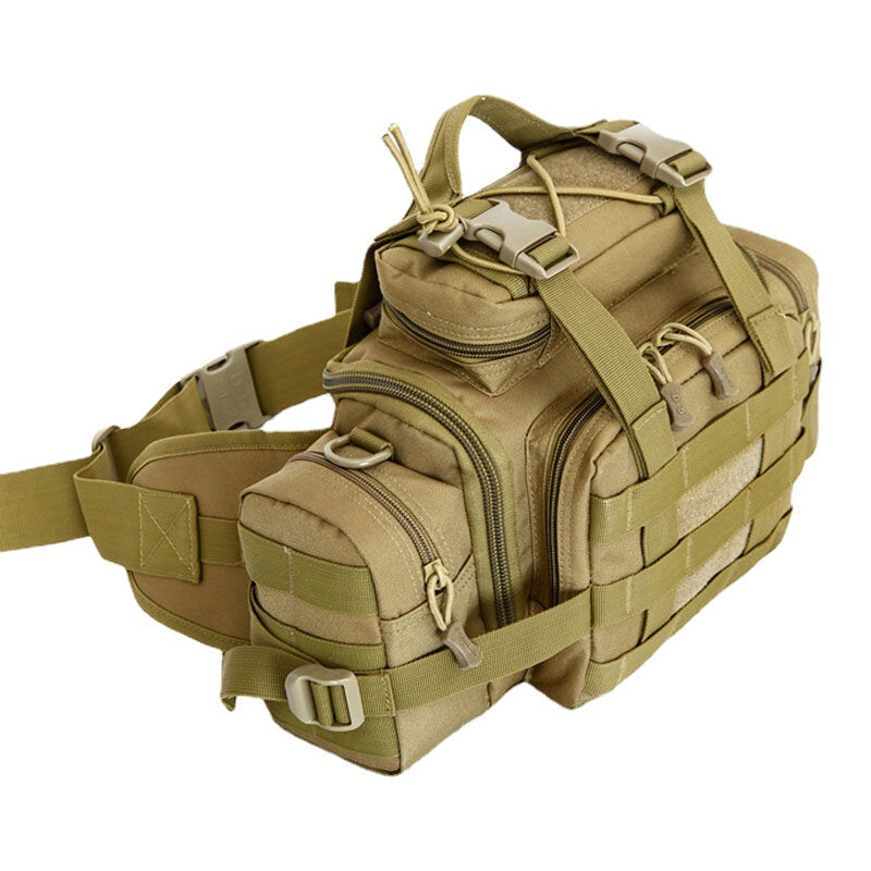 Unisex Tactical Camouflage Nylon Multi-carry Crossbody & Waist Bag for Outdoor Riding