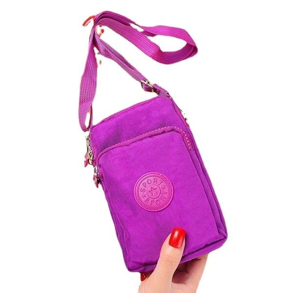 Casual Women's Zippered Flap Canvas Purse For Money Cards