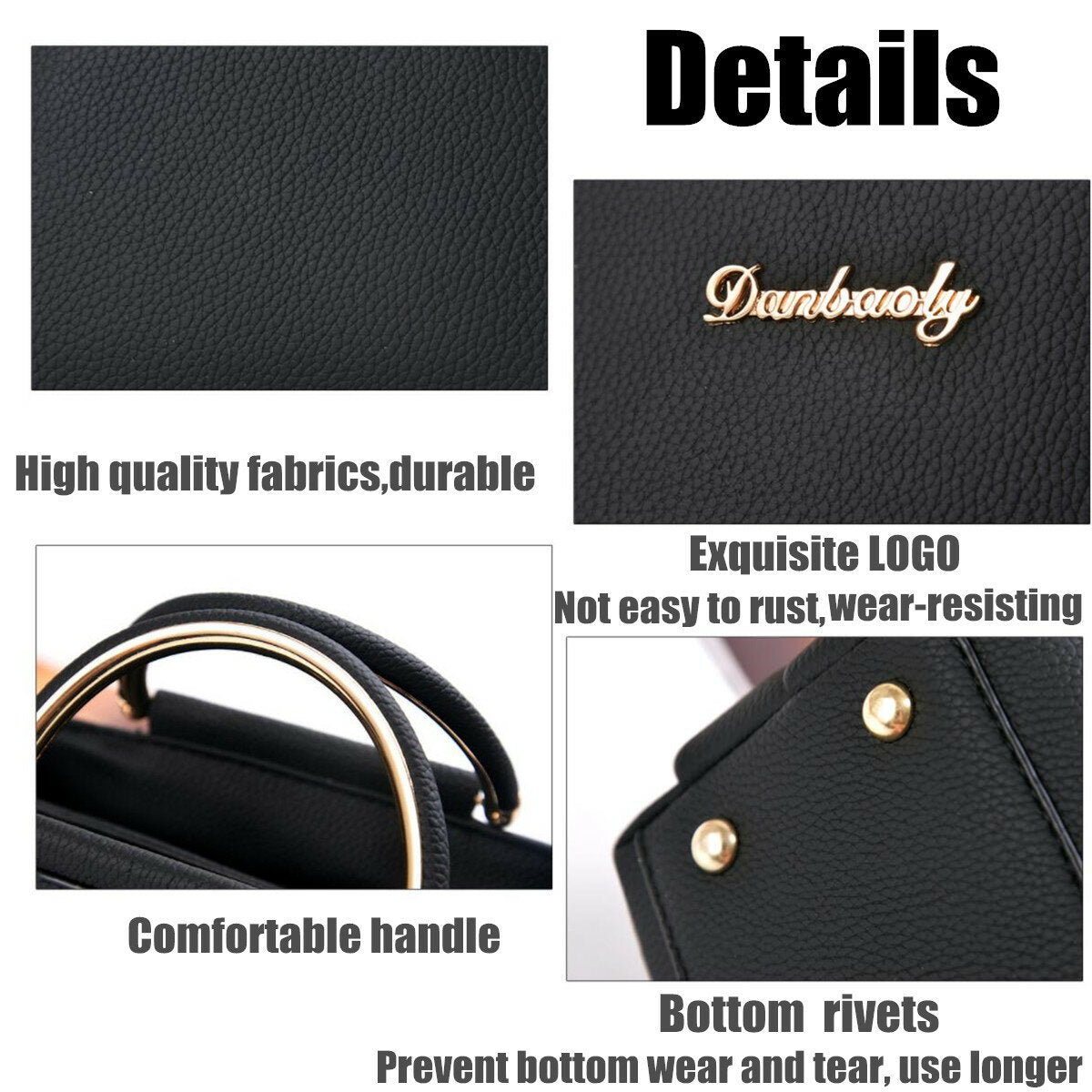 Women Faux Leather Flowers Parttern Lady Shoulder Bag Crossbody Tote Handbags