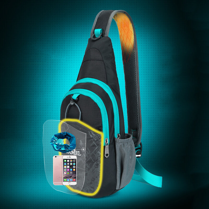 Men Waterproof Polyester Outdoor Easy Carry Travel Casual Chest Bag Shoulder Bag