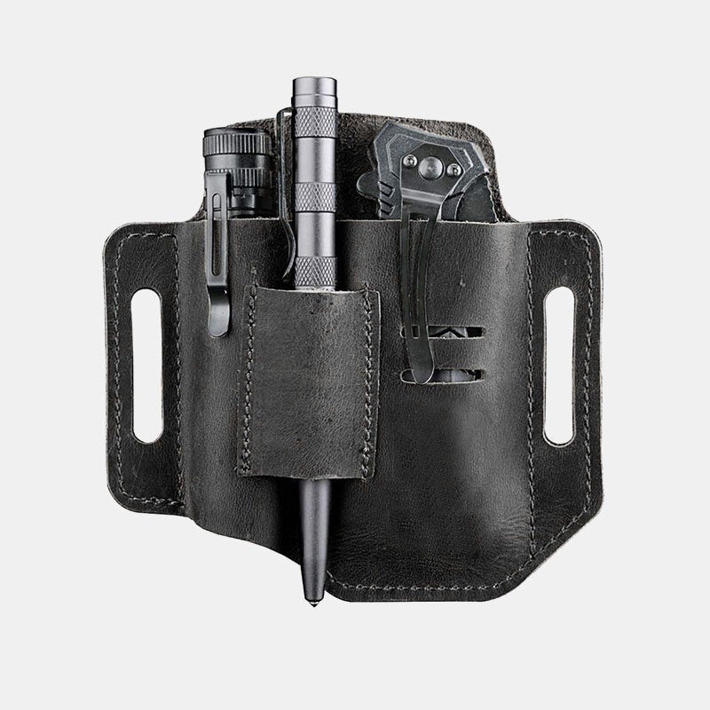 Men's Leather EDC Belt Loop Multitool Sheath Bag