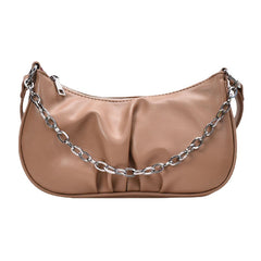 Women Solid Fashion Chains Satchel Shoulder Bag Crossbody