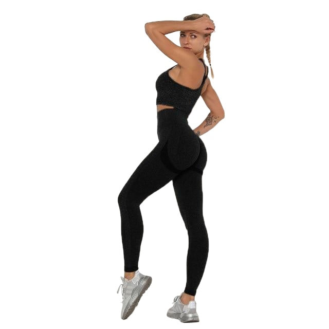 Quick-drying Sexy Ladies' Breathable Seamless Nylon Yoga Outfit