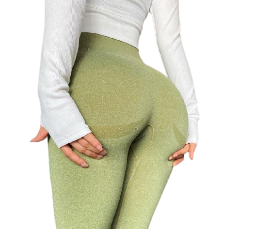 Fashionable Women's High Waist Seamless Push Up Leggings For Yoga