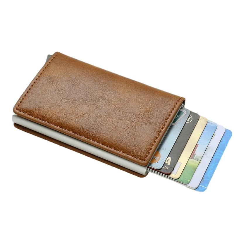 Vintage Mini Men's Leather Wallets For Card Money