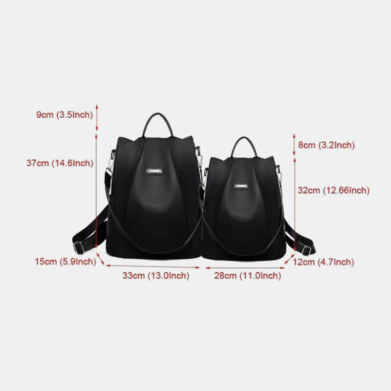 Women Fashion Large Capacity Pure Color Backpack