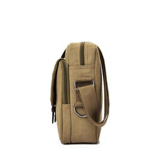 Men's Vintage Canvas Crossbody Bag - Multifunctional Shoulder Pack for Casual & Business Travel