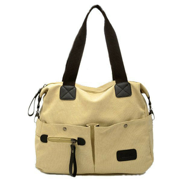 Men Women Pillow Vintage Canvas Bag Shoulder Messenger Handbag