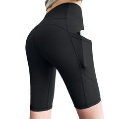 Trendy Breathable Women's High Waist Push Up Tight Gym Shorts