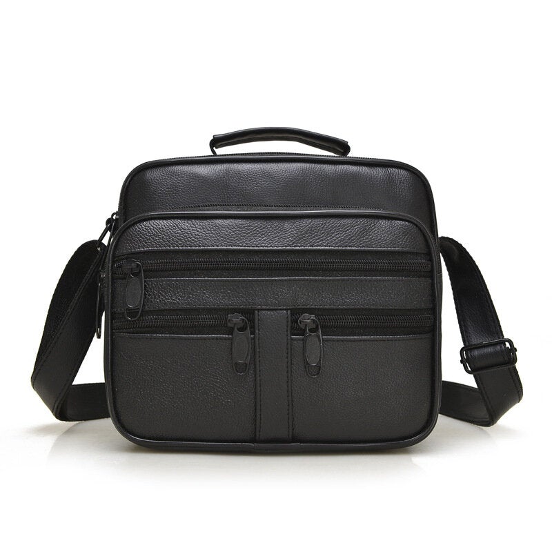 Men's Genuine Leather Business Shoulder Crossbody Bag