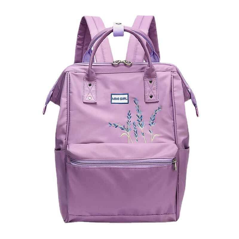 Women Anti theft Waterproof Embroidery Casual Backpack School Bag