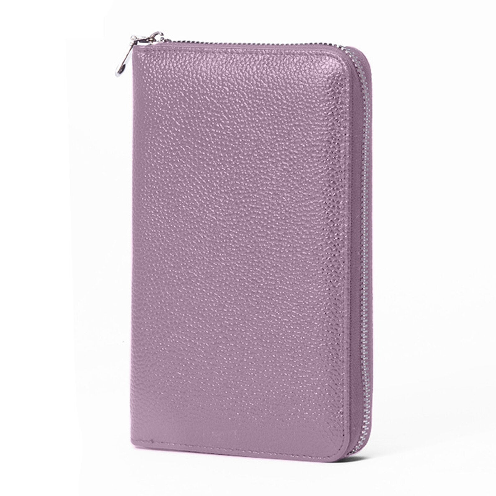 Women Genuine Leather RFID Multifunctional Wallet Multi-compartment Multi-card Slot Long Zipper