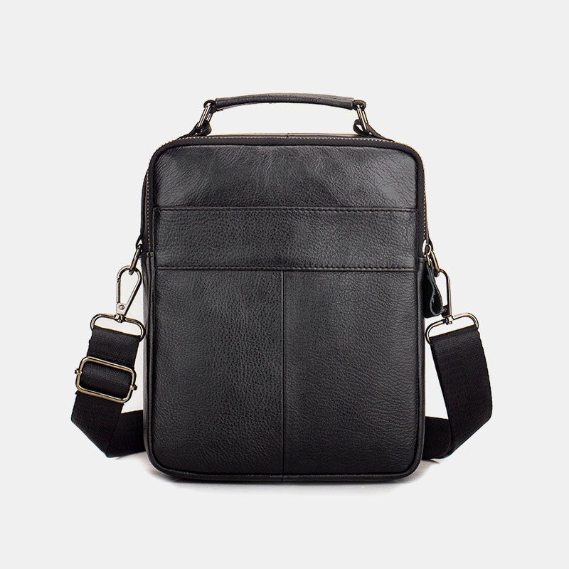 Men's Genuine Leather Multi-pocket Crossbody Sling Bag