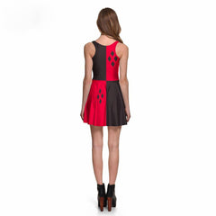 Digital Printing Harley Quinn Reversible Skater Dress - Sheseelady